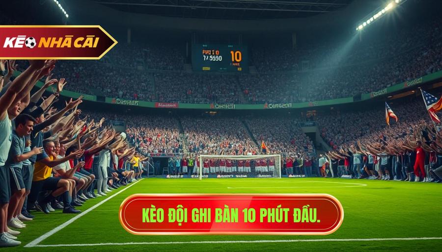 Kèo đội ghi bàn 10 phút đầu.