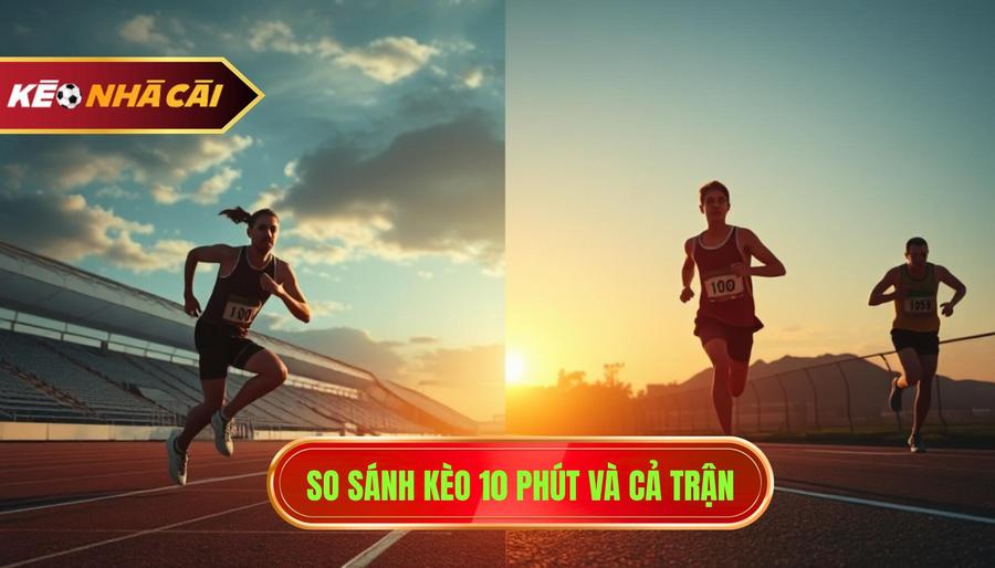 So sánh kèo 10 phút và cả trận