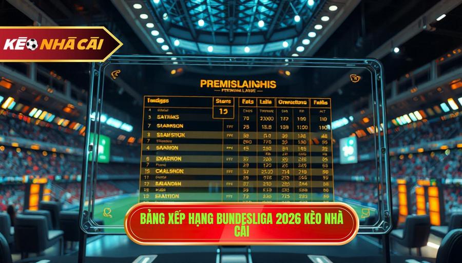 Bảng Xếp Hạng Bundesliga 2026: Cập Nhật Mới Nhất & Phân Tích Kèo