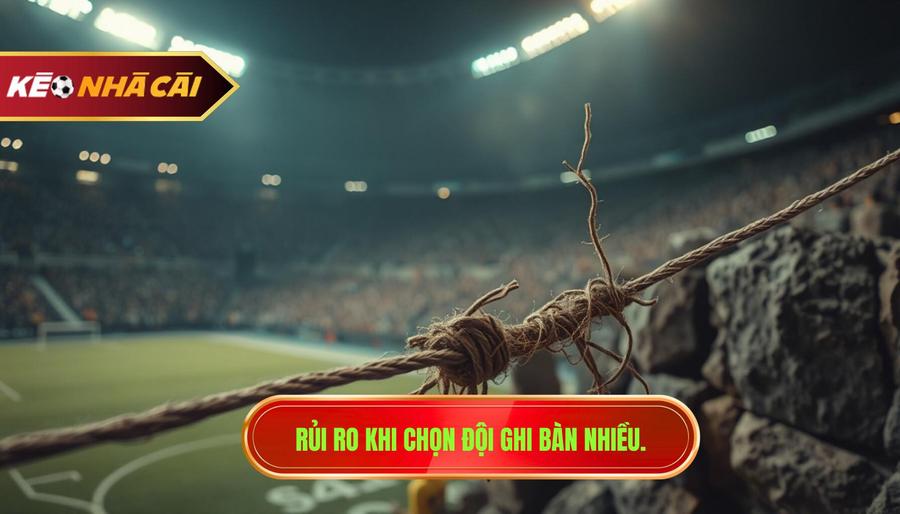 3. Rủi ro khi chọn đội ghi bàn nhiều.